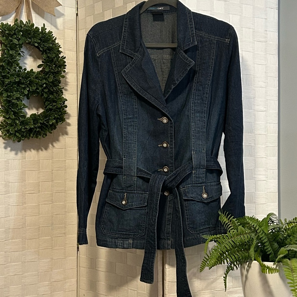 Belted Denim Jacket Size XL